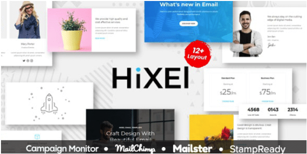 HIXEL email template builder