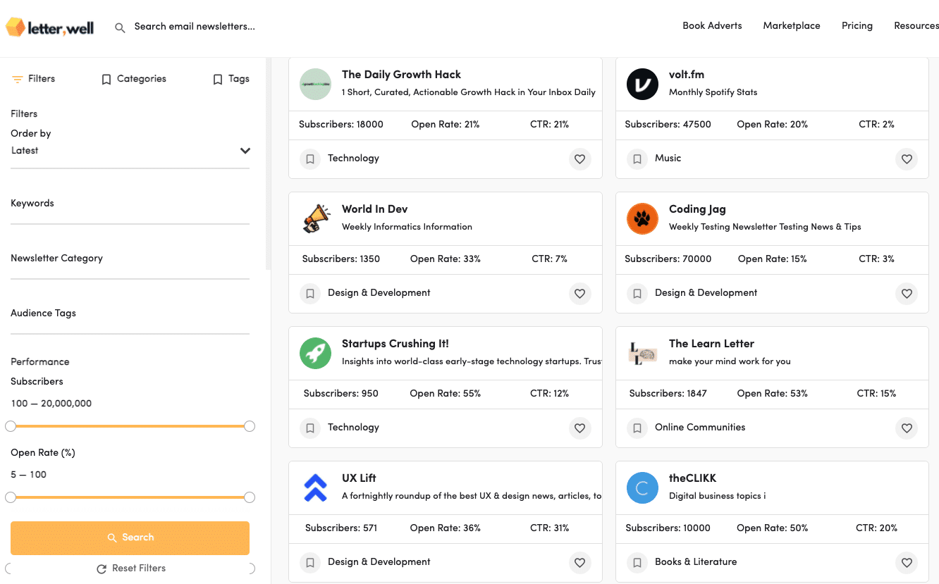 Letterwell: advertising in newsletters