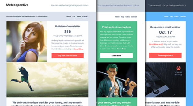 Metrospective Responsive HTML email template