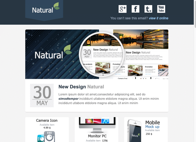 Natural Email Template Builder