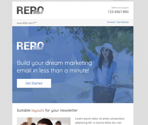 RepoMail responsive html email template