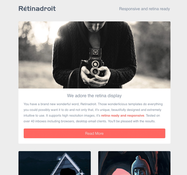 Retinodriot email template