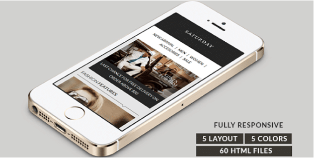 Saturday responsive html email template